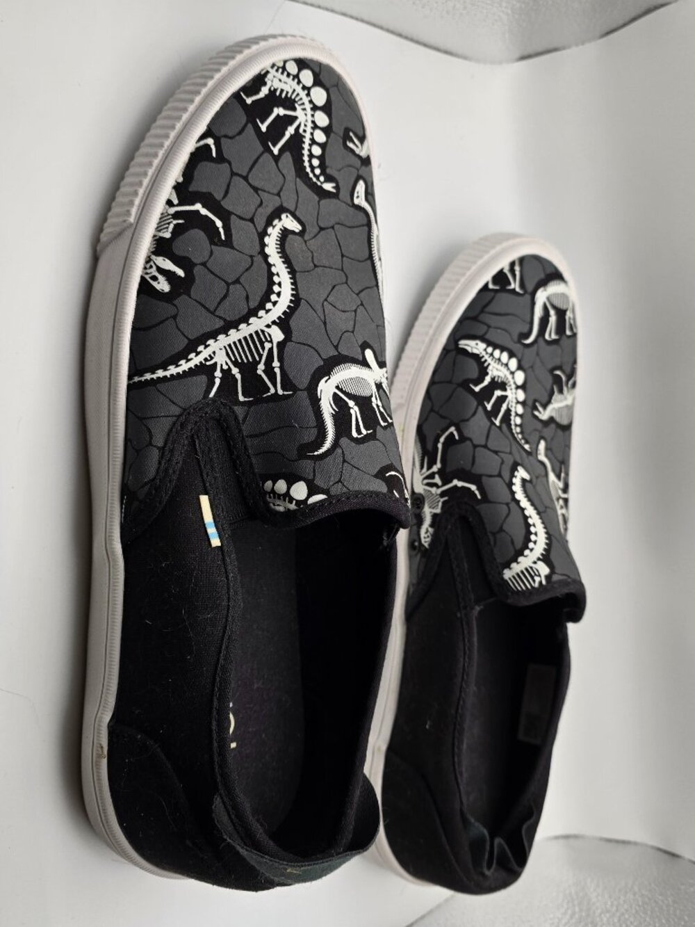 TOMS Men's Dino Print Baja Slip-On Shoes
